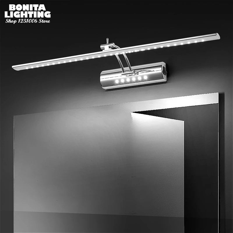 Designer Round LED Bathroom Vanity & Mirror Light – Modern Adjustable LED for Bathroom | Selene Halo by Evenlyr