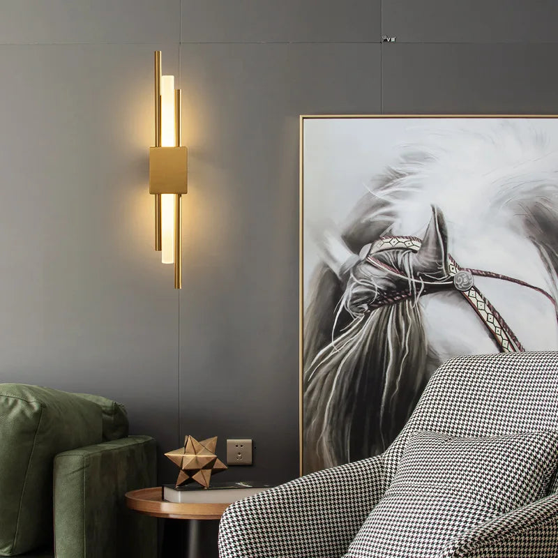 Modern Brass Wall Sconce For Bedroom – detail view 4