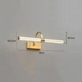 Copper Wall Sconce – Minimalist Modern LED for Bathroom, Bedroom & Bedside | Elara Veil by Evenlyr