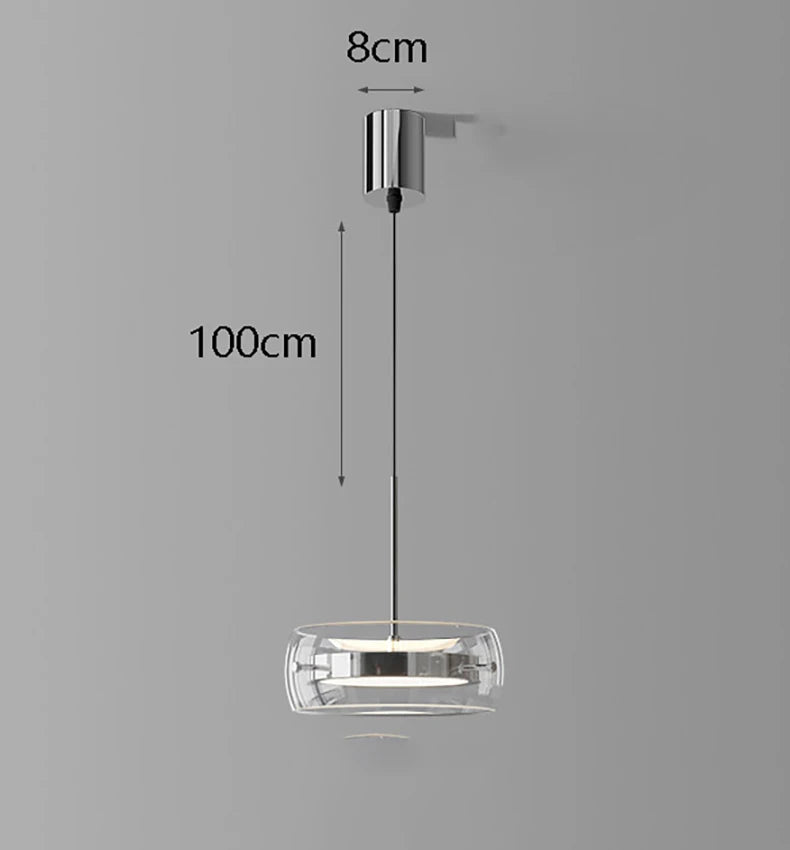 Vita Crescent Glass Chandelier – Remote Control – product detail 14
