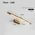 Metal LED Bathroom Vanity & Mirror Light – Vintage for Bathroom, Bedroom & Bedside | Nerina Line by Evenlyr