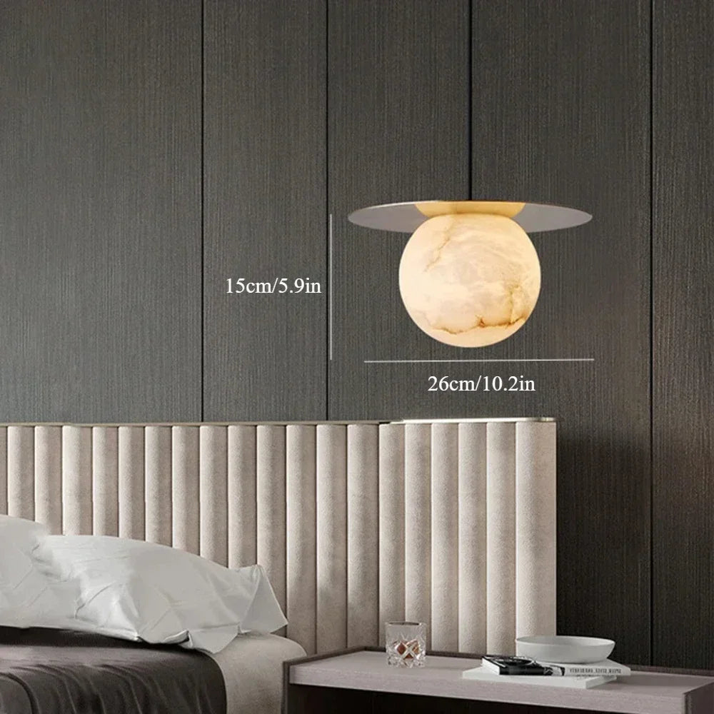 Ulric Halo Alabaster Table Lamp – product view 8