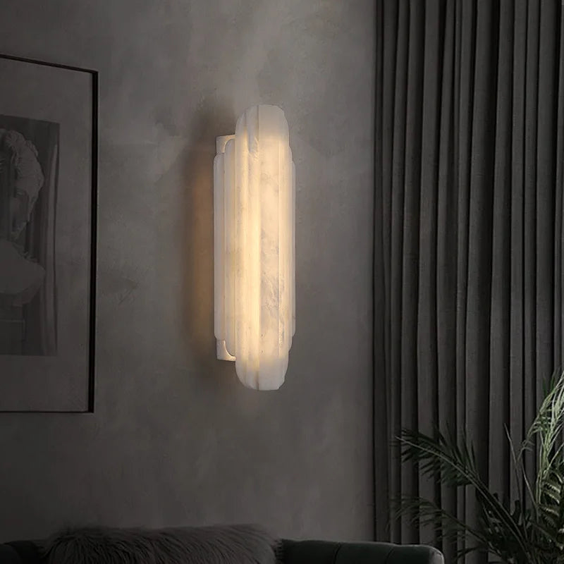 Liora Spanish Alabaster Wall Sconce for Stairway – Luxury – detail view 4