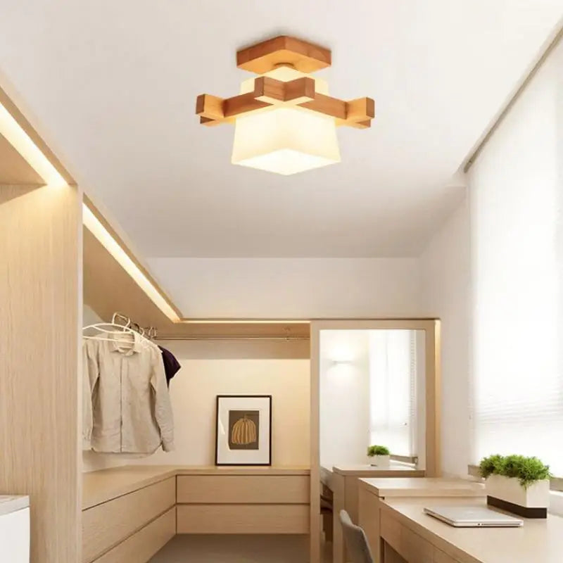 Minimalist Glass Ceiling Light – detail view 3