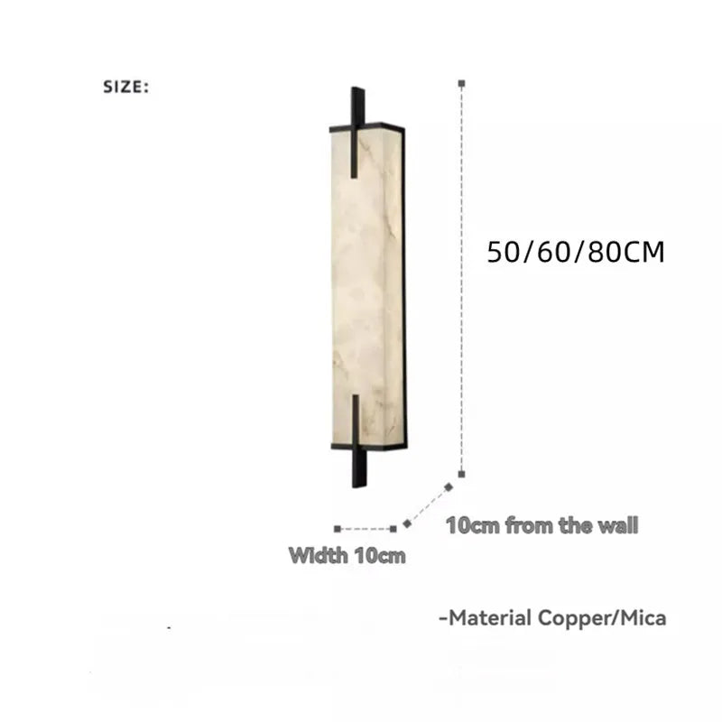 Alabaster & Marble Wall Sconce – Modern for Bathroom, Bedroom & Bedside, Hallway & Entryway | Calista Glow by Evenlyr