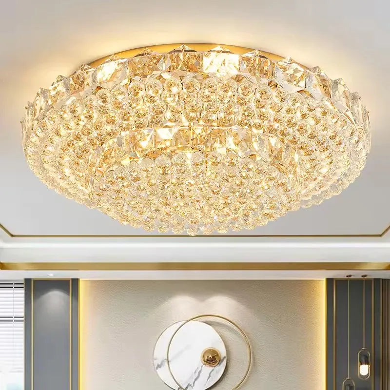 Modern Minimalist Decorative Indoor Light – Crystal Dimmable LED for Living Room, Trade Projects | Celine Veil by Evenlyr