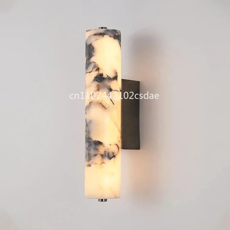 Oria Reed Natural Marble Wall Sconce – Architectural – product detail 4
