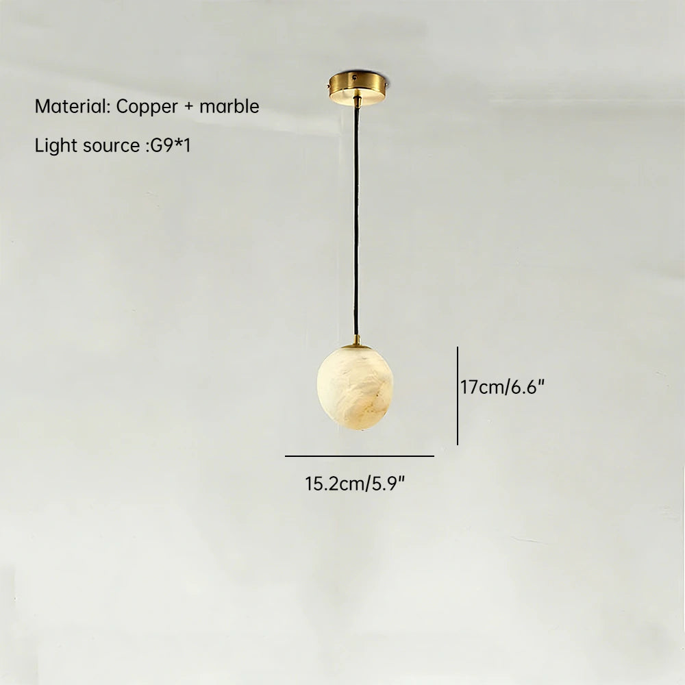 Xavia Arc Cloud Alabaster Table Lamp – product view 10