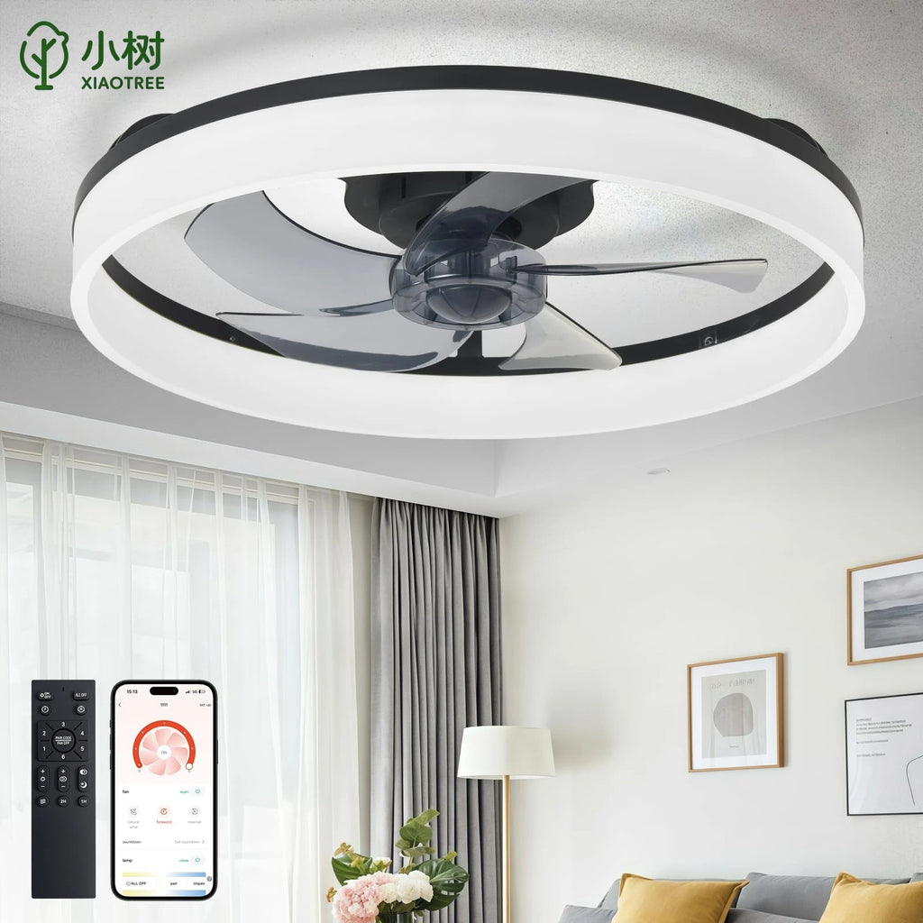 Helios 6-Speed Dimmable Ceiling Fan Light – Remote Control – product view