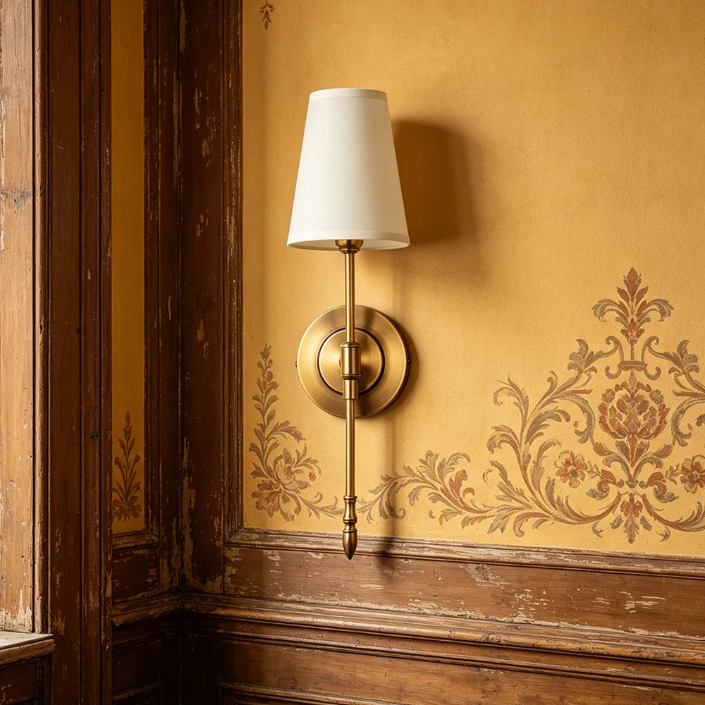 Modern Brass Wall Sconce – detail view 2