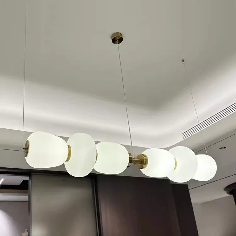 Liora Vault Glass Chandelier – Minimalist – product detail 4