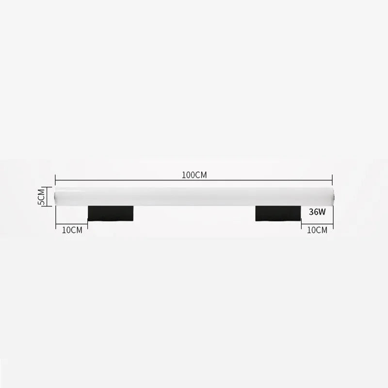 Metal Linear LED Bathroom Vanity & Mirror Light – Modern LED Linear for Bathroom | Elara Contour by Evenlyr
