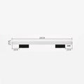 Metal Linear LED Bathroom Vanity & Mirror Light – Modern LED Linear for Bathroom | Elara Contour by Evenlyr