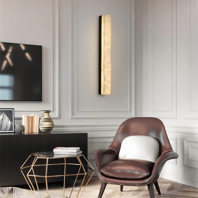 Junia Contour Marble Wall Sconce – product view 5