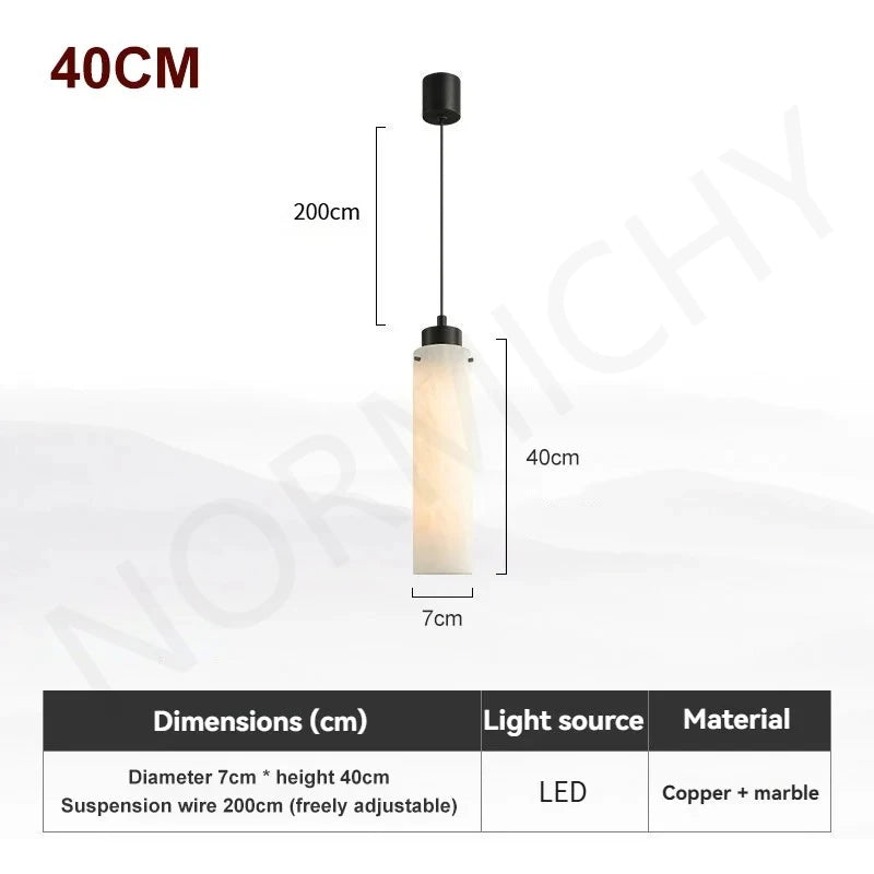 Xavia Halo Linear Alabaster Pendant Light – product view 12