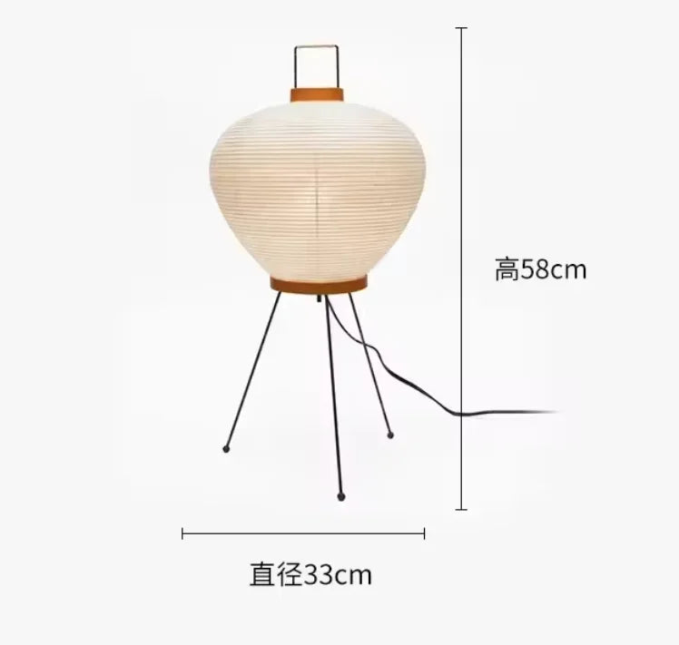 Rice Paper Floor Lamp – Wabi-Sabi Japanese for Living Room, Bedroom, Reading Corner | Mirelle Cascade by Evenlyr
