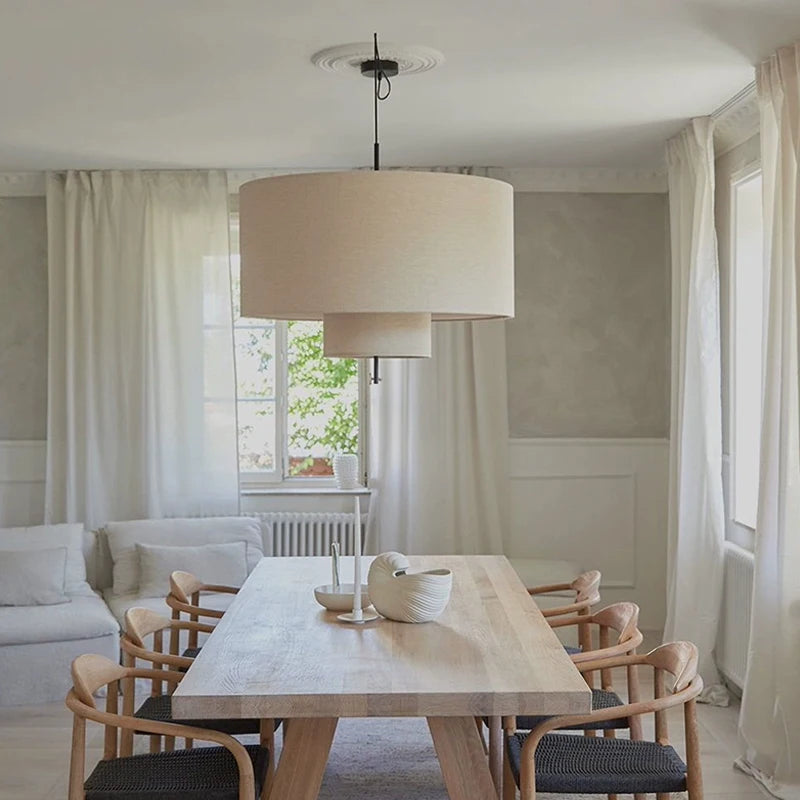 Wabi-Sabi Japanese Chandelier – Fabric for Bedroom, Hotel Lobby | Sorella Veil by Evenlyr