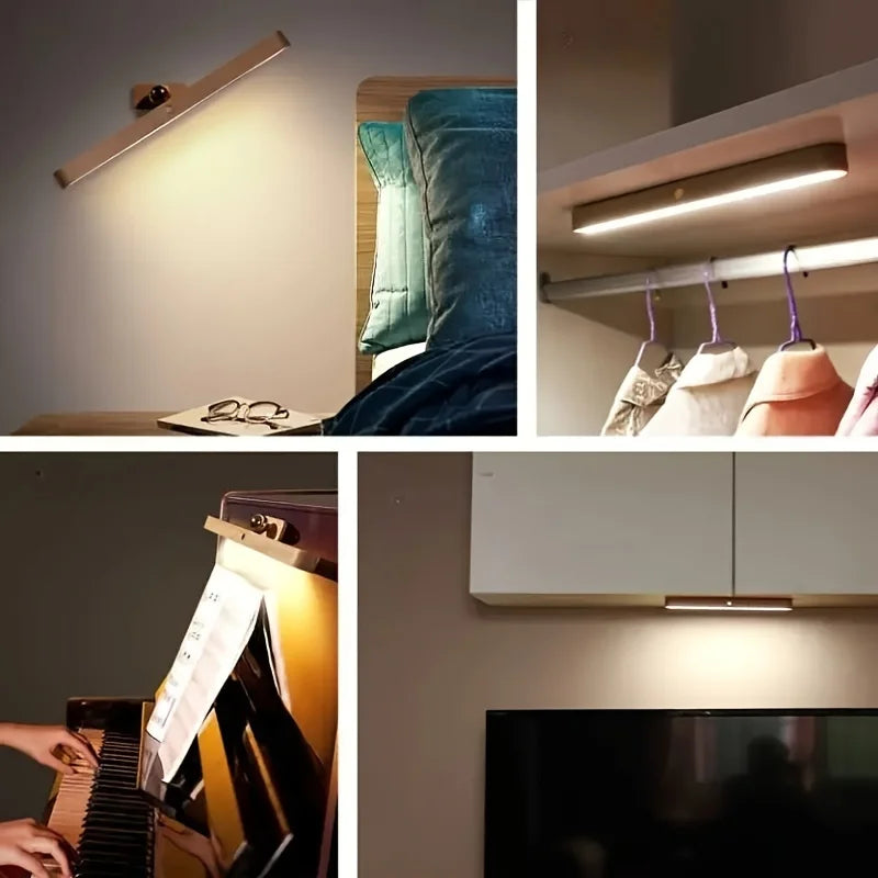 Ravena Rechargeable Wooden LED Night Light – Wall-Mount or Freestanding