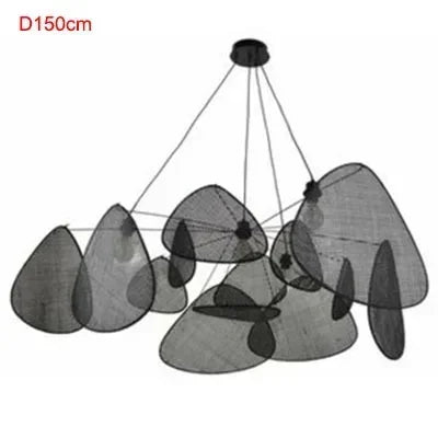 Juniper Nordic Rattan Chandelier for Living Room