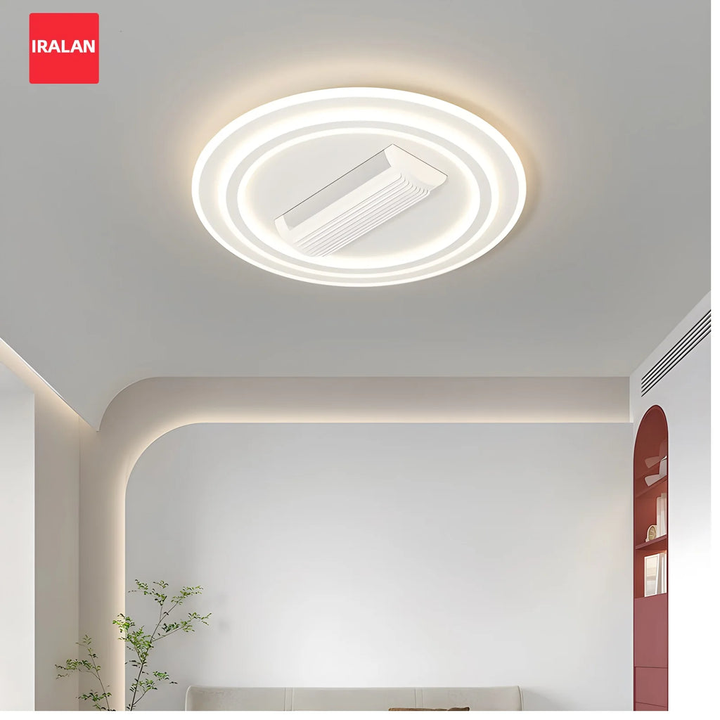 Juniper Bladeless Design Ceiling Fan with Light for Bedroom & Living Room – Remote Control