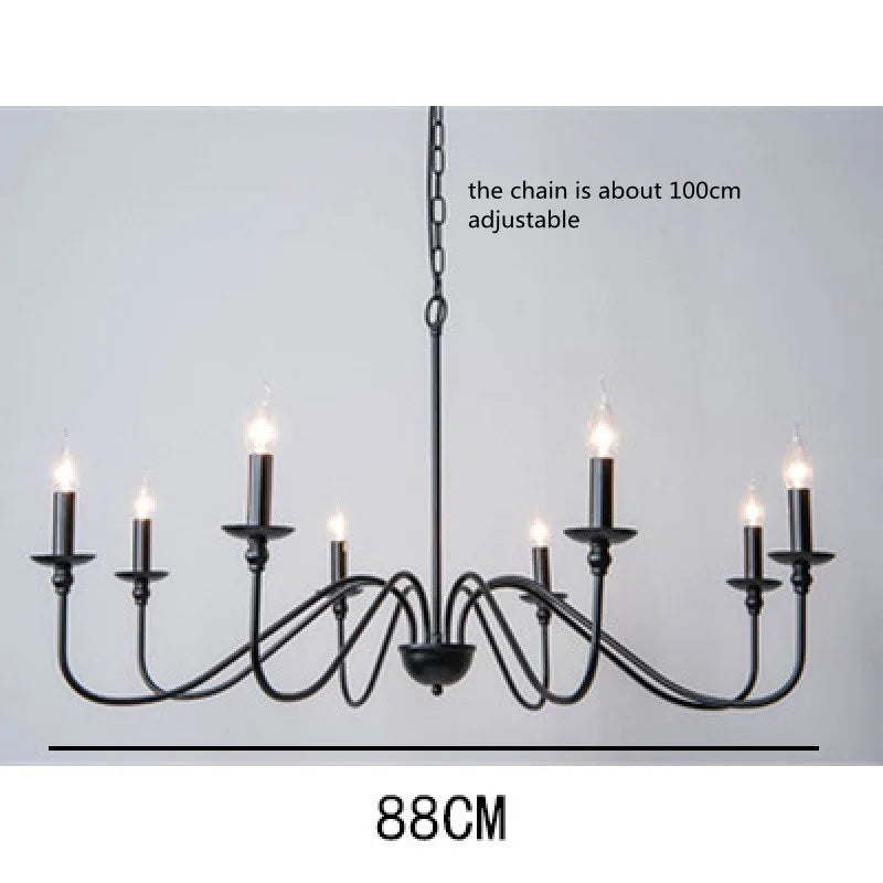 Metal Chandelier – Vintage for Living Room, Dining Room & Kitchen | Virelle Contour by Evenlyr