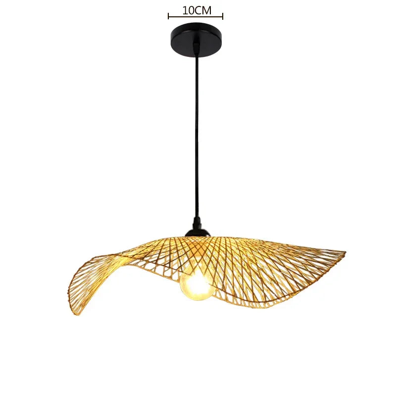 Rattan & Wood Chandelier – Organic Modern for Dining Room, Living Room, Kitchen Island | Vesper Orbit by Evenlyr