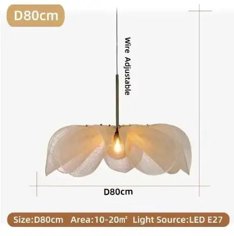 Thea Aura Fabric Chandelier – Wabi-Sabi – product detail 9