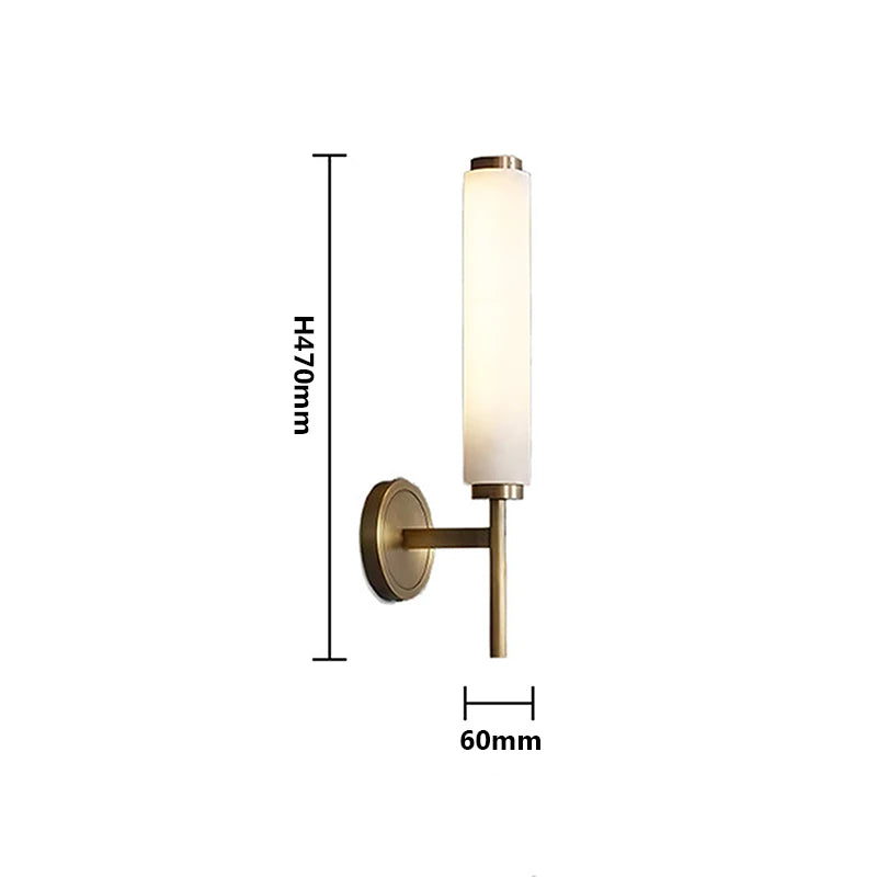 Ayla Orbit Natural Marble Wall Sconce – Vintage – product detail 6