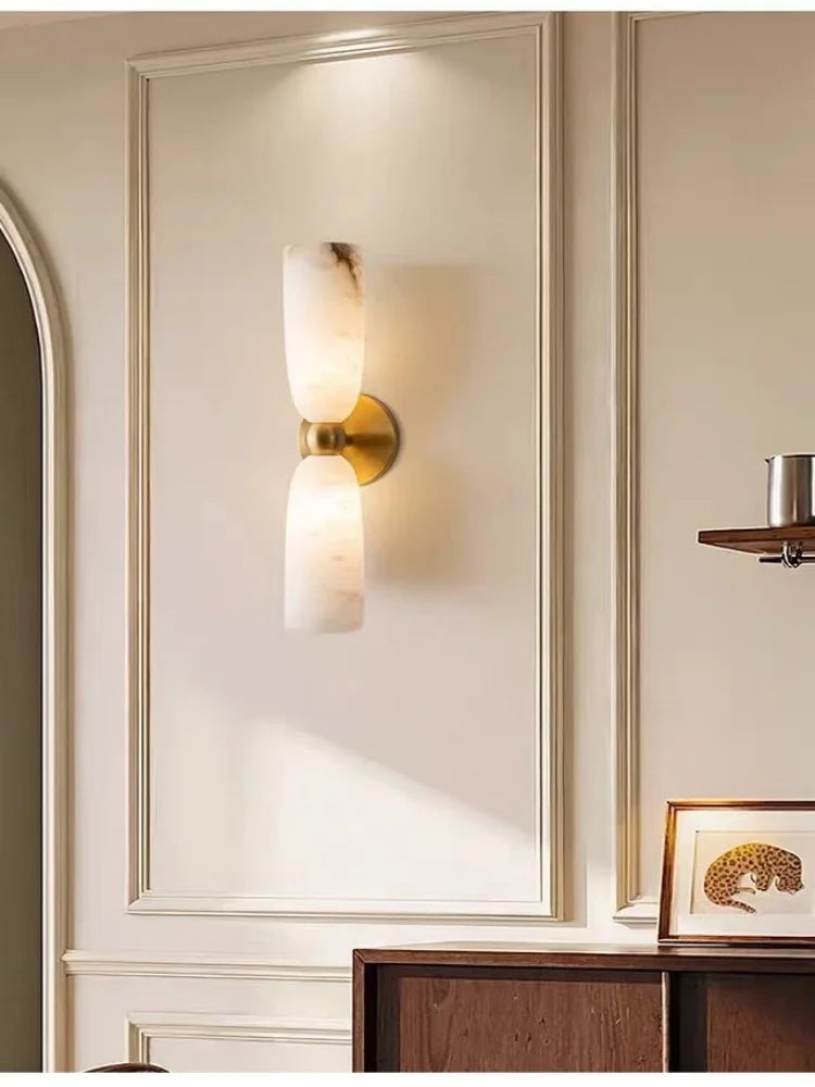 Giselle Veil Alabaster Wall Sconce – product view 3