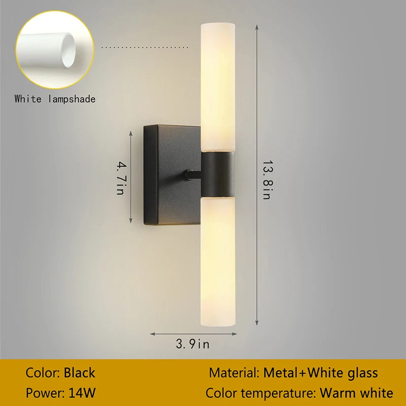 Olea Drift Glass Wall Sconce – Modern – product detail 10