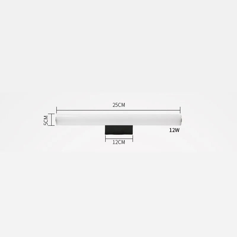 Metal Linear LED Bathroom Vanity & Mirror Light – Modern LED Linear for Bathroom | Elara Contour by Evenlyr