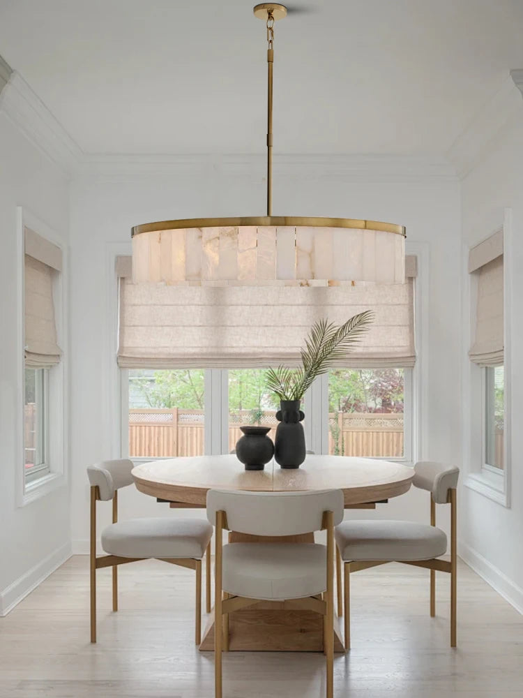 Ysola Halo Alabaster Chandelier – product view 3