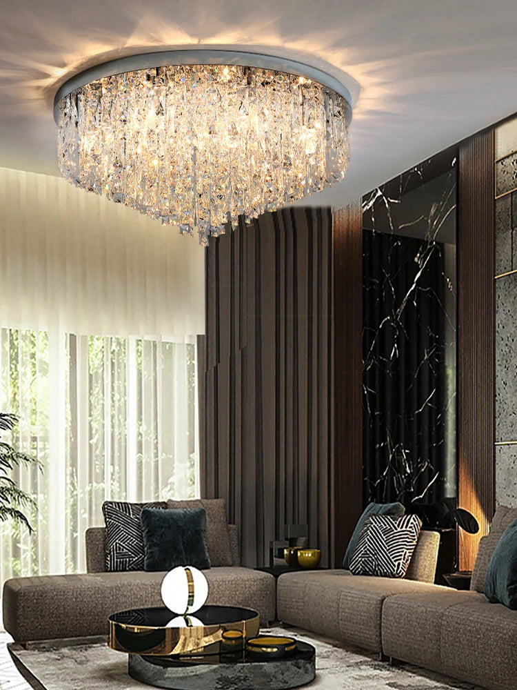 Galen Halo Sculptural Crystal Pendant Light – product view 2