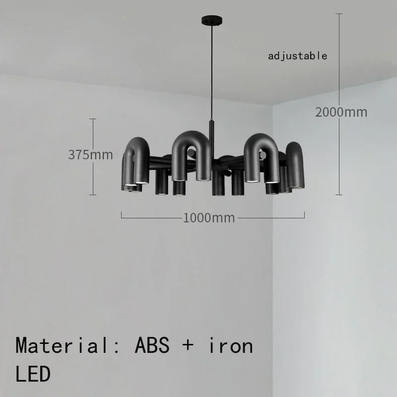 Elowen Arc Adjustable Metal Pendant Light – product view 8