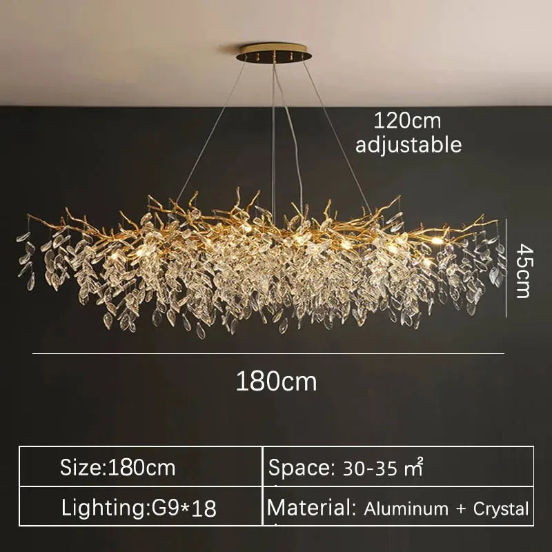 Iris Fold Crystal Chandelier – Art Deco – product detail 7