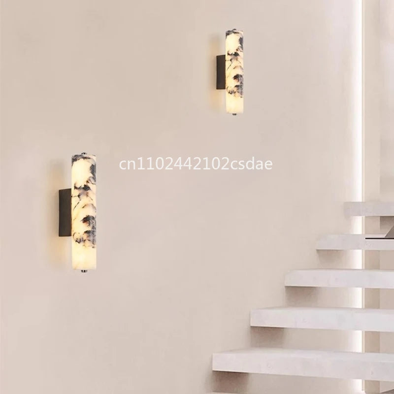 Oria Reed Natural Marble Wall Sconce – Architectural – product detail 6