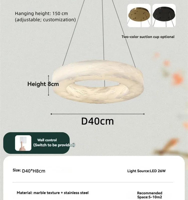 Nero Prism Natural Marble Chandelier – Vintage – product detail 12