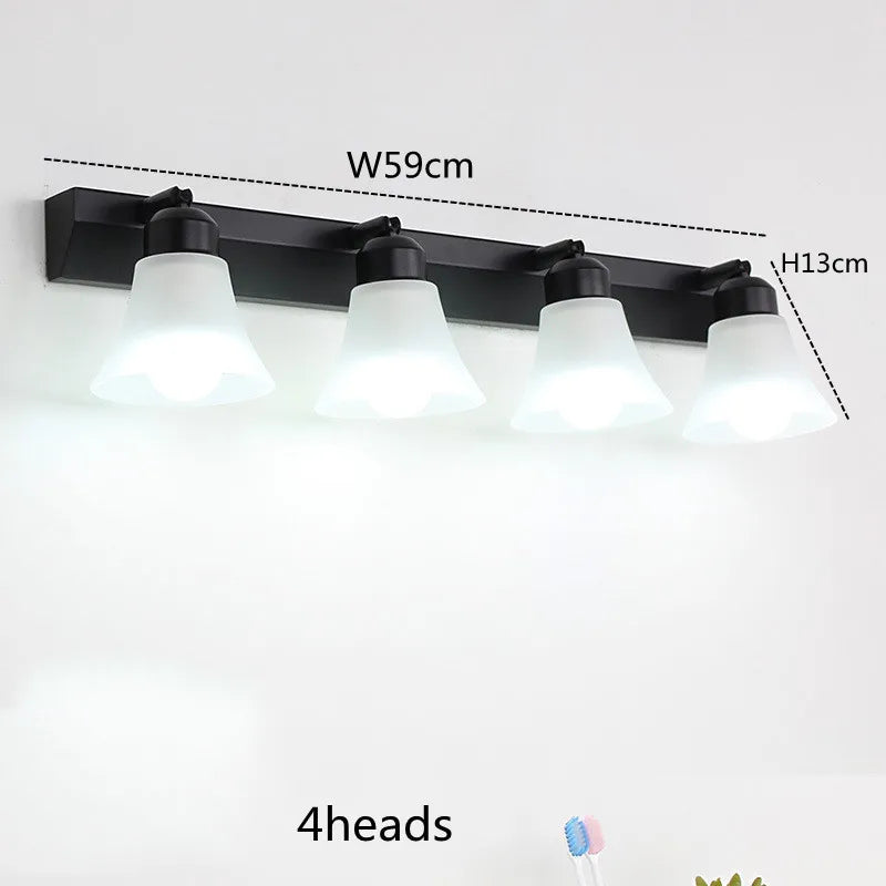 Helios Crystal LED Bathroom Mirror Light for Vanity Area – Stainless Steel