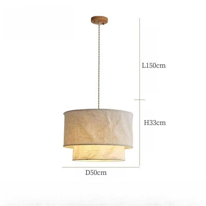 Fabric Chandelier – Wabi-Sabi Japanese for Living Room | Elowen Crest by Evenlyr