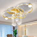 Acrylic Chandelier – Modern Minimalist Dimmable LED for Dining Room, Living Room, Foyer | Seraphine Halo by Evenlyr