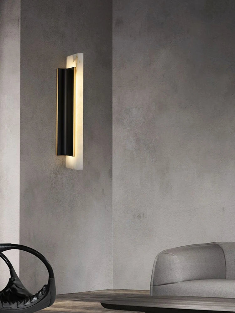 Modern Marble Wall Sconce – detail view 2