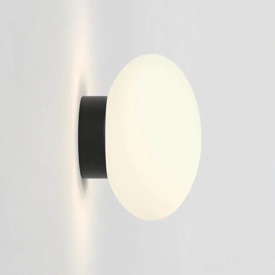 Glass Globe Wall Sconce – Modern for Bathroom, Bedroom & Bedside, Living Room | Aurelle Dome by Evenlyr