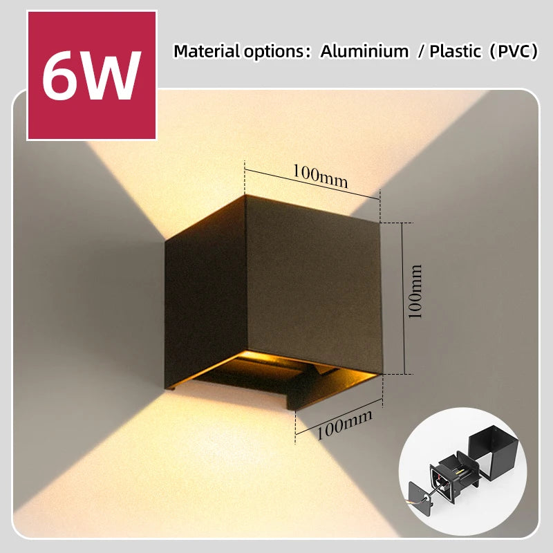 Orlena Outdoor Facade Wall Light for Veranda Stairs