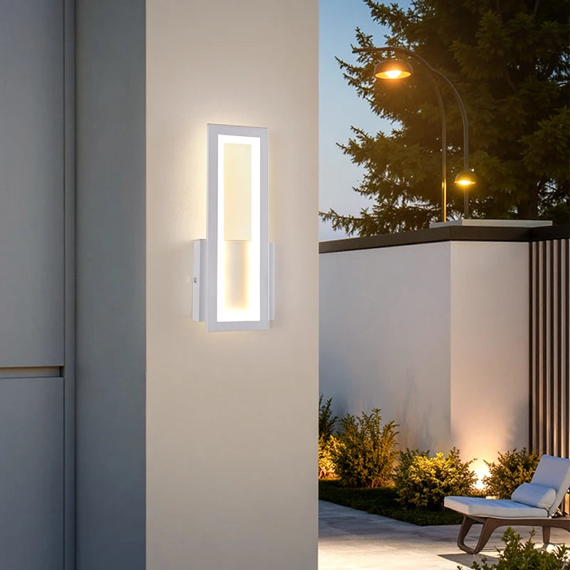 Palermo Minimalist Outdoor Wall Light for Porch