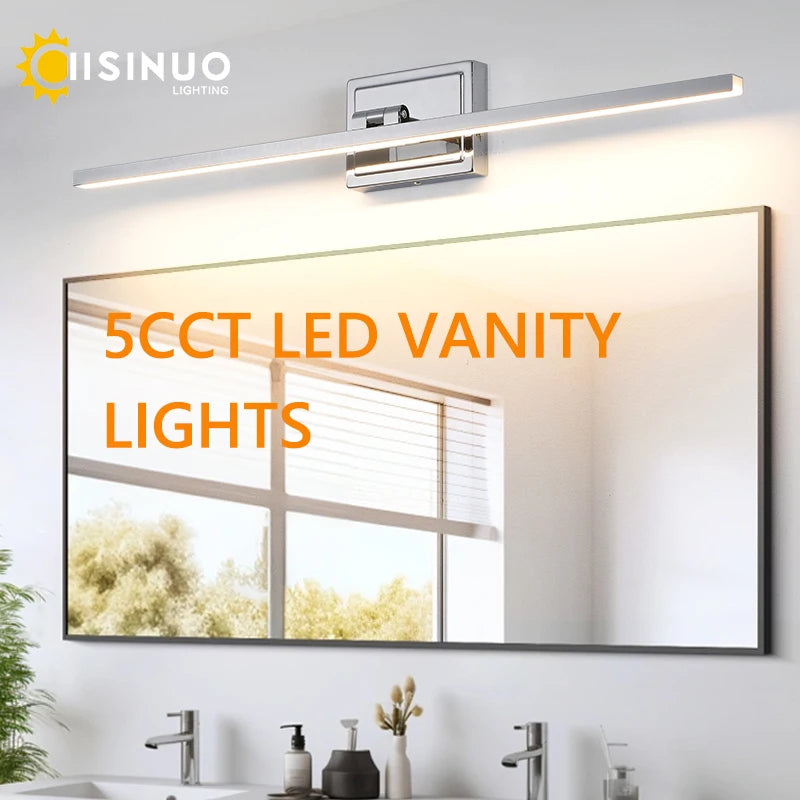 Juniper Dimmable LED Bathroom Mirror Light for Vanity Area