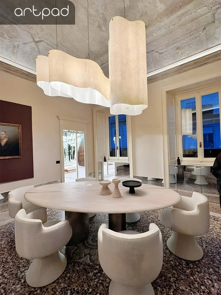 Fabric Chandelier – Wabi-Sabi LED for Hotel & Hospitality, Restaurant & Café | Celia Dome by Evenlyr