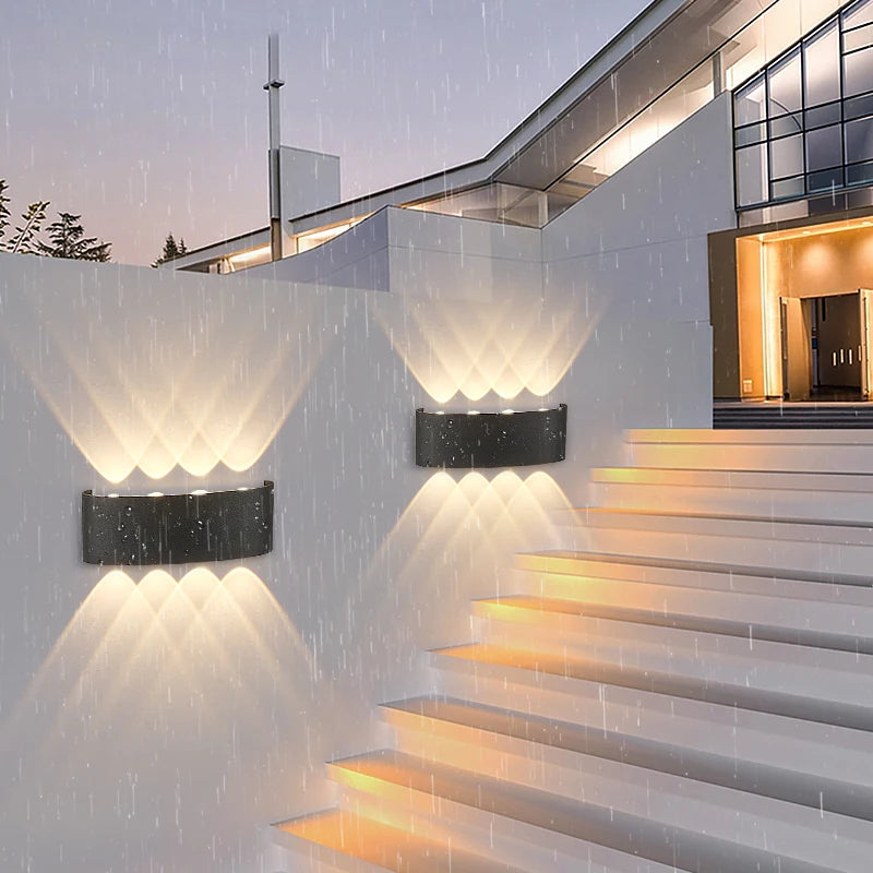 Orlena Outdoor Facade Wall Light for Veranda Stairs