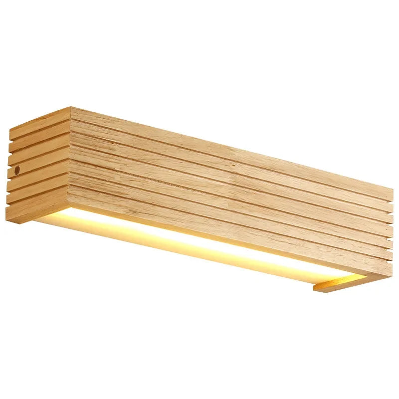 Wood LED Bathroom Vanity & Mirror Light – Modern LED for Bathroom | Aurelle Glow by Evenlyr