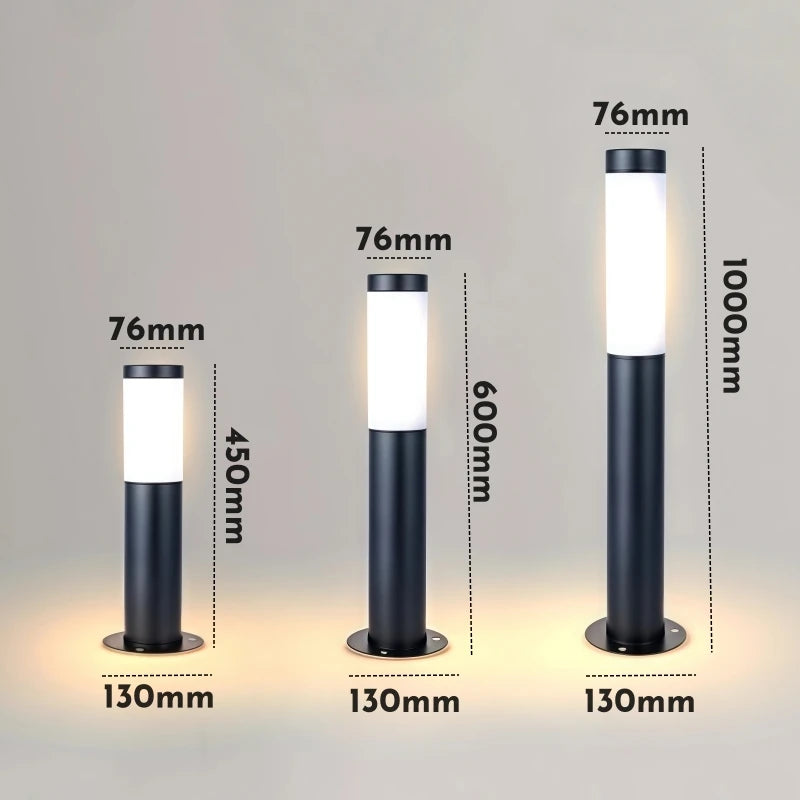 Kensley 15W Stainless Steel Garden Pillar Light – detail view 4