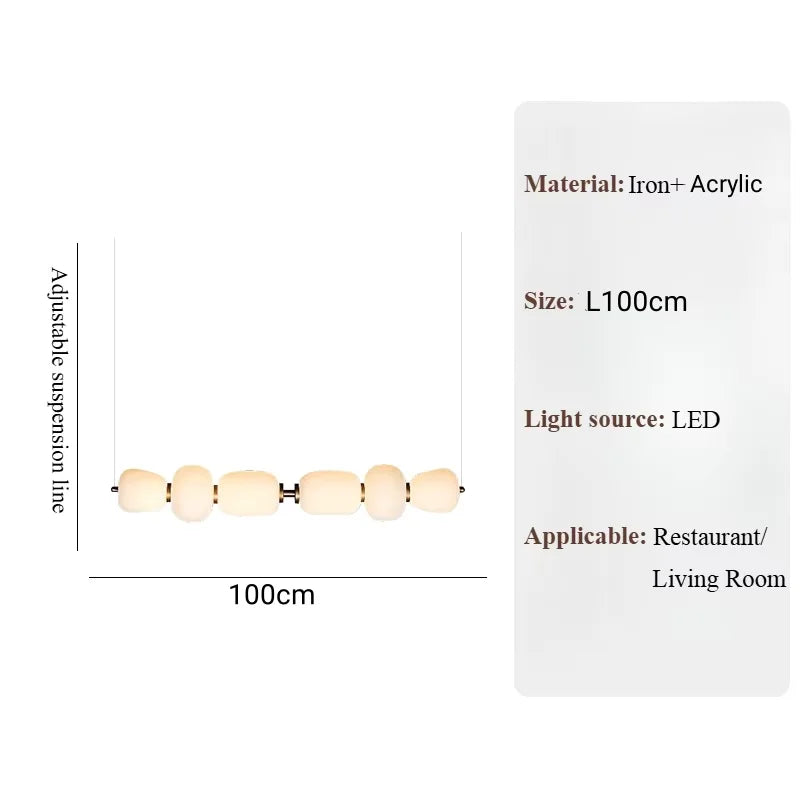 Liora Vault Glass Chandelier – Minimalist – product detail 9